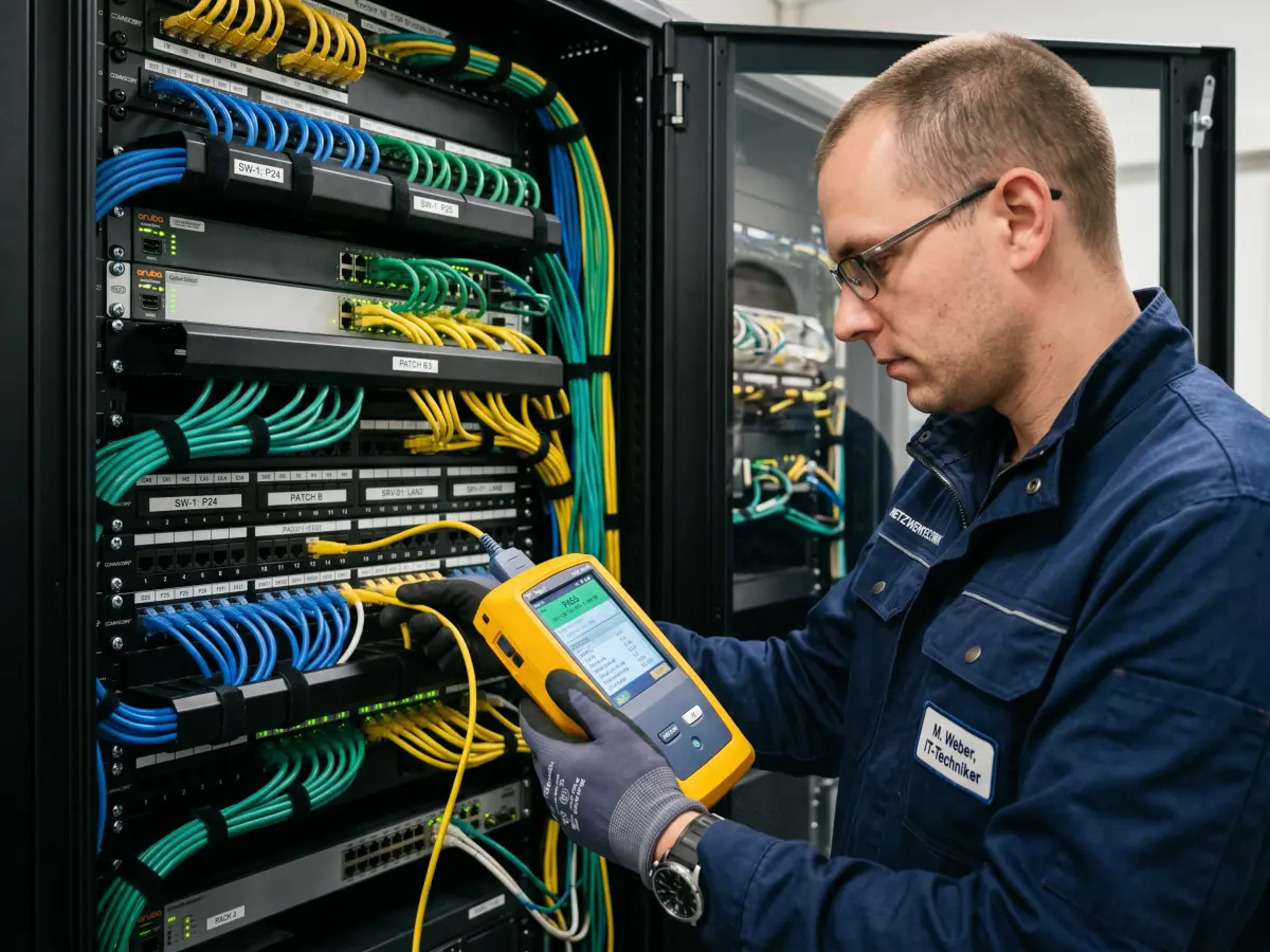 LAN-Messung – Netzwerktechnik Heilbronn von Elektro Andrade